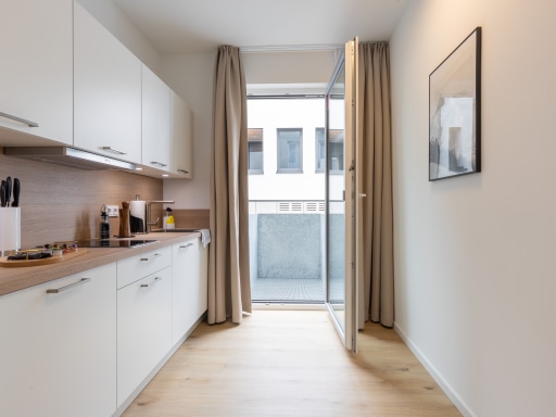 Miete 1 Zimmer Wohnung Gütersloh | Ganze Wohnung | Gütersloh | Gütersloh Eickhoffstraße - Suite L mit Schlafsofa & Balkon | Hominext