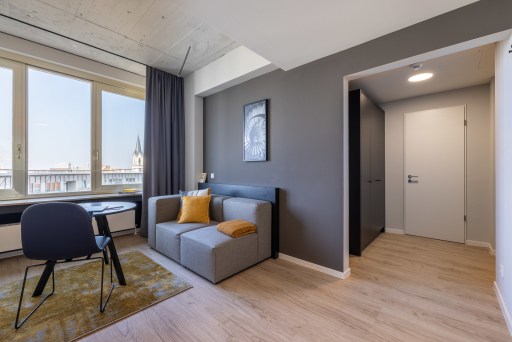 Miete 1 Zimmer Wohnung Köln | Ganze Wohnung | Köln | Studio Plus-Apartment mit Doppelbett in schöner Lage | Hominext