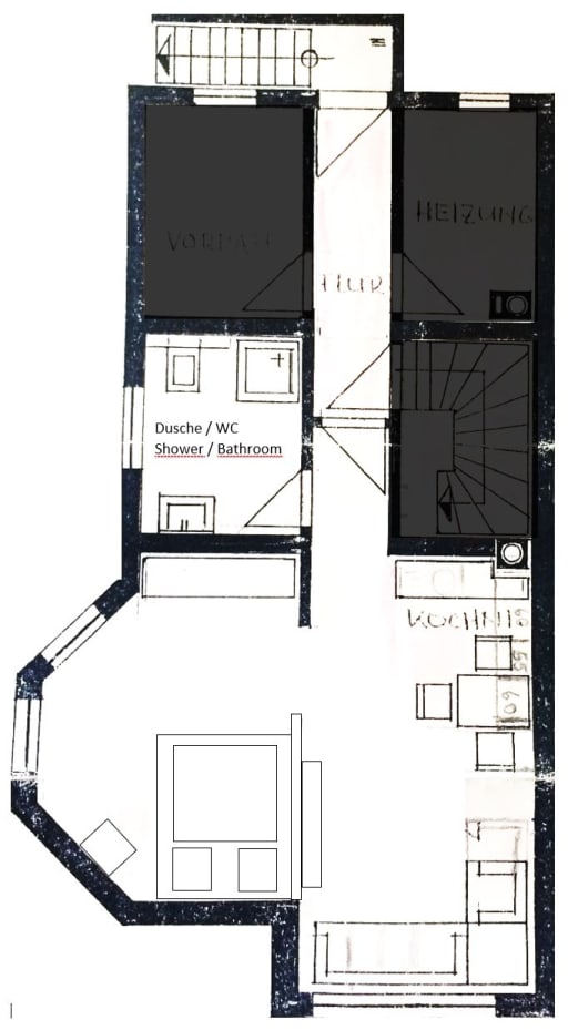 Rent 1 room apartment Sachsenheim | Entire place | Sachsenheim | Ruhige, modern möblierte Einliegerwohnung mit Bahnanschluss | Hominext