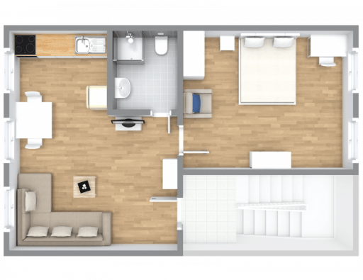 Miete 1 Zimmer Wohnung Köln | Ganze Wohnung | Köln | Modernes 1 Zimmer Apartment an der Messe | Hominext