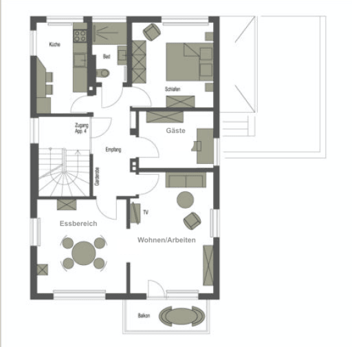 Rent 1 room apartment Stuttgart | Entire place | Stuttgart | Apartment mit Stil - A4 | Hominext