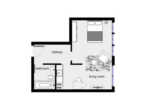 Miete 1 Zimmer Wohnung Berlin | Ganze Wohnung | Berlin | Zentrales Apartment Alexanderplatz / Mitte | Hominext