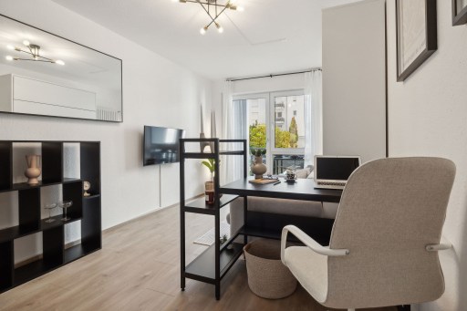 Miete 1 Zimmer Wohnung Lörrach | Ganze Wohnung | Lörrach | Zentrales & Stilvolles Business Apartment neben dem Lörracher Hauptbahnhof, nah an Basel | Hominext