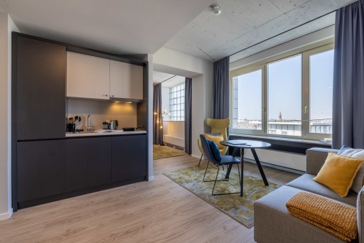 Miete 1 Zimmer Wohnung Köln | Ganze Wohnung | Köln | Studio Plus-Apartment mit Doppelbett in schöner Lage | Hominext