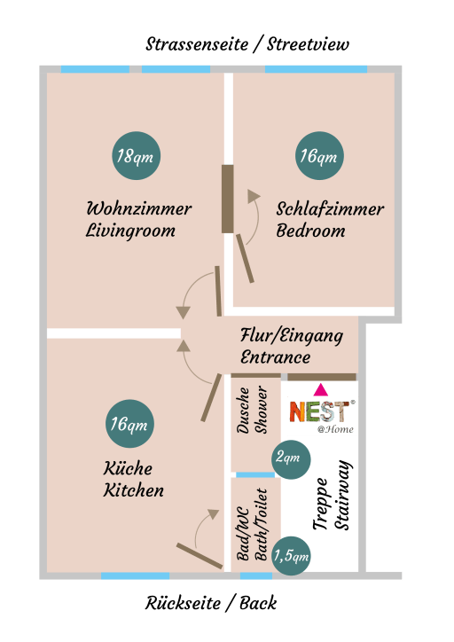 Miete 1 Zimmer Wohnung Wiesbaden | Ganze Wohnung | Wiesbaden | Wiesbaden Apartment am Schlosspark Biebrich | Hominext