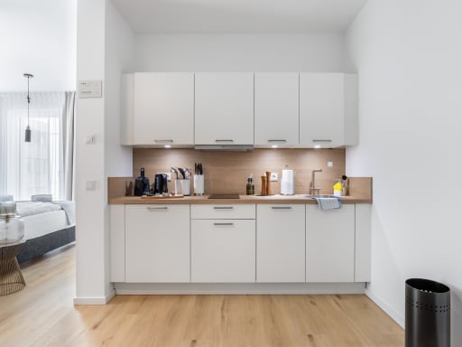 Miete 1 Zimmer Wohnung Gütersloh | Ganze Wohnung | Gütersloh | Gütersloh Eickhoffstraße - Suite L mit Schlafsofa & Balkon | Hominext