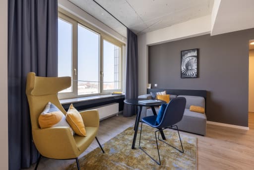 Miete 1 Zimmer Wohnung Köln | Ganze Wohnung | Köln | Studio Plus-Apartment mit Doppelbett in schöner Lage | Hominext