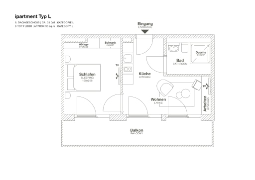 Rent 1 room apartment Böblingen | Entire place | Böblingen | Luxury Serviced Apartment in Böblingen Region Stuttgart | Hominext