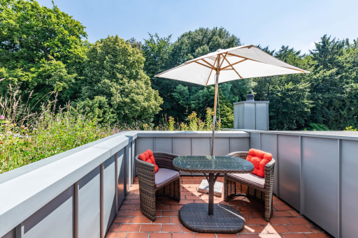 Miete 2 Zimmer Wohnung Essen | Ganze Wohnung | Essen | serviced, 85qm, excellent ausgestattet, ruhig und verkehrsgünstig, Dachterrasse | Hominext