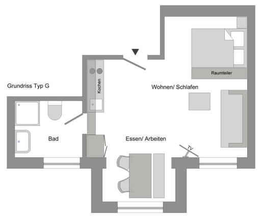 Rent 1 room apartment Köln | Entire place | Köln | Elegantes Studio-Apartment im Belgischen Viertel | Hominext