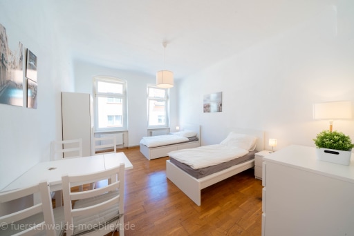 Rent 2 rooms apartment Fürstenwalde/Spree | Entire place | Fürstenwalde/Spree | Neu, hell, komplett ausgestattet: Komfort Monteurwohnung nahe Tesla | Hominext