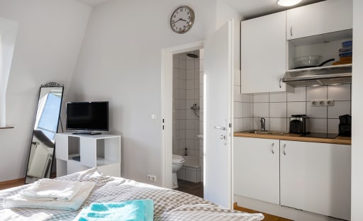 Miete 1 Zimmer Wohnung Frankfurt am Main | Ganze Wohnung | Frankfurt am Main | Gemütliches, helles ein-Zimmer-Appartement | Hominext