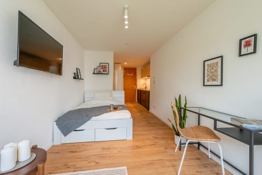 Miete 1 Zimmer Wohnung Herrenberg | Ganze Wohnung | Herrenberg | Exklusive, möblierte 1-Zimmer-Wohnung mit Küche in Herrenberg | Hominext