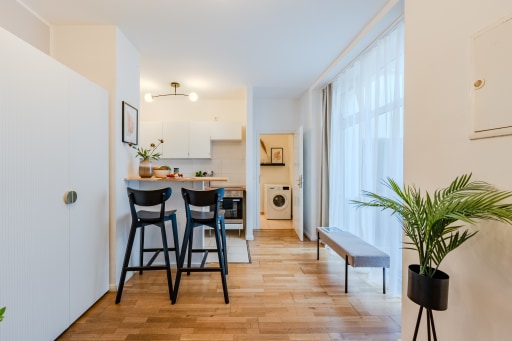 Rent 1 room apartment Berlin | Entire place | Berlin | Kompakter Luxus in einem modernen 1-Zimmer-Apartment | Hominext