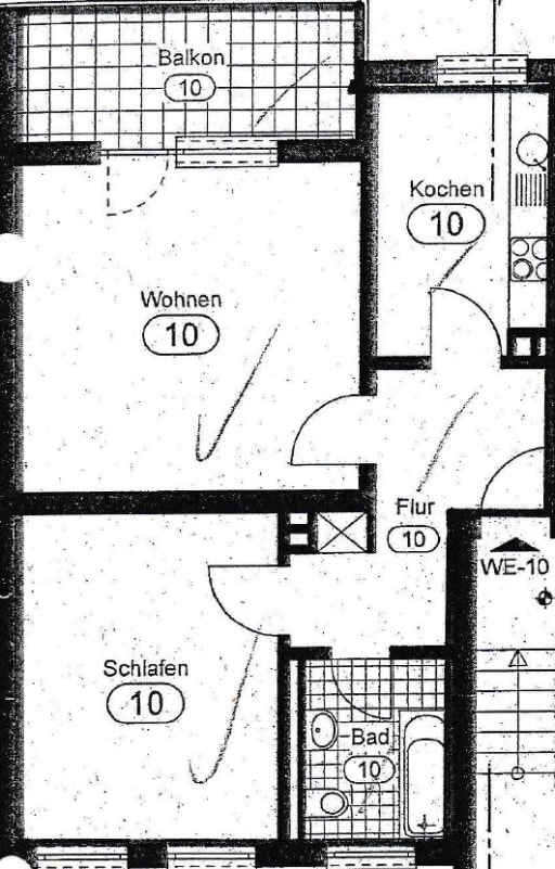 Miete 1 Zimmer Wohnung Essen | Ganze Wohnung | Essen | Tropic Home + Balkon im Zentrum Essens | Hominext