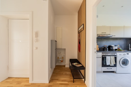 Miete 1 Zimmer Wohnung Berlin | Ganze Wohnung | Berlin | Neu renovierte 2-Zimmer-Wohnungen mit geräumigem Wohnzimmer und Arbeitsplatz | Hominext