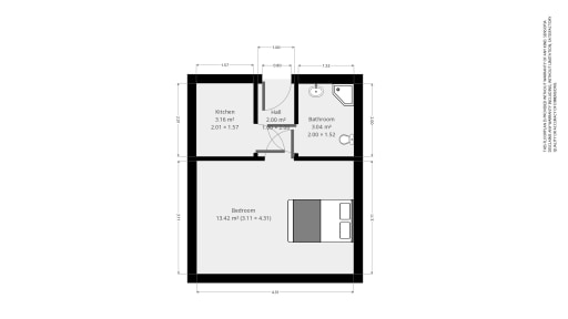 Rent 1 room apartment Berlin | Entire place | Berlin | Gemütliches Apartment mit separater Küche | Hominext