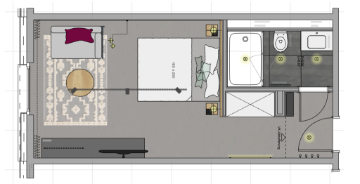 Miete 1 Zimmer Wohnung Bochum | Ganze Wohnung | Bochum | Modernes Studio in Bochum | Hominext