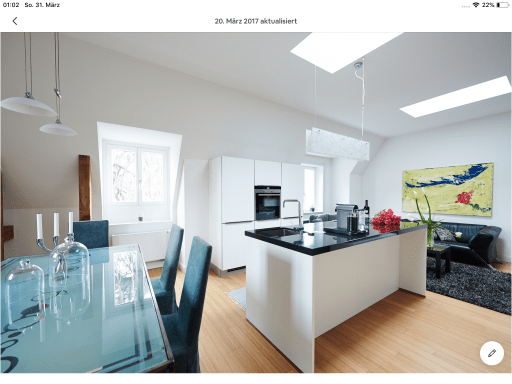 Rent 1 room apartment Hamburg | Entire place | Hamburg | Penthouse in Altbauvilla direkt am Alsterkanal | Hominext