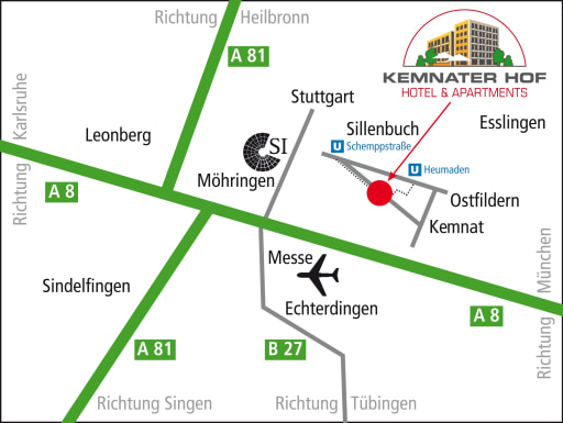 Rent 1 room apartment Ostfildern | Entire place | Ostfildern | 40 Apartments im Grünen | Hominext