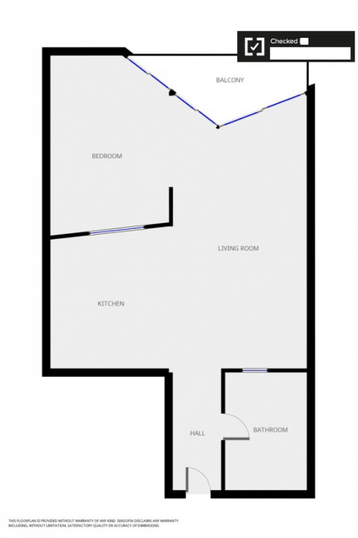 Rent 1 room apartment Berlin | Entire place | Berlin | Geräumiges Studio mit Balkon zur Miete in Friedrichshain | Hominext