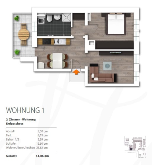 Miete 1 Zimmer Wohnung Leipzig | Ganze Wohnung | Leipzig | Stil-Wohnung in gehobener Lage: Perfekt für Berufstätige oder Urlauber ǀ All-Inklusive ǀ Gutshof ǀ Balkon ǀ Parken ǀ Extra Reinigung | Hominext