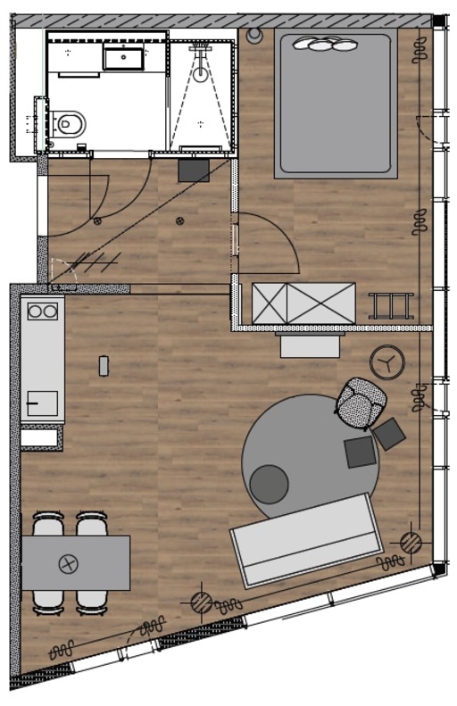 Miete 1 Zimmer Wohnung Freiburg im Breisgau | Ganze Wohnung | Freiburg im Breisgau | Apartment L | Hominext