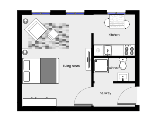 Miete 1 Zimmer Wohnung Berlin | Ganze Wohnung | Berlin | Stylish und zentral Wohnen in einem wunderschönen Altbau - MITTE/MOABIT | Hominext