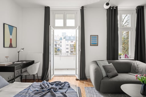 Miete 1 Zimmer Wohnung Berlin | Ganze Wohnung | Berlin | Moderne 1-Zimmer-Wohnung mit Balkon und voller Ausstattung in Mariendorf | Hominext