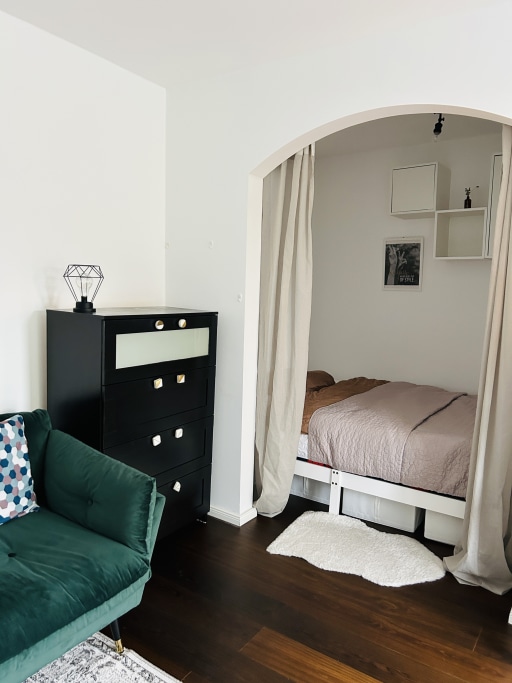 Miete 1 Zimmer Wohnung München | Ganze Wohnung | München | 1,5 Zimmer Wohnung | Vollmöbliert mit großem Balkon | Hominext