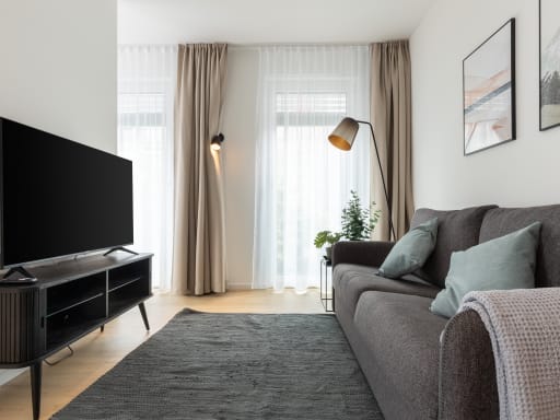 Rent 1 room apartment Gütersloh | Entire place | Gütersloh | Gütersloh Eickhoffstraße - Suite XL mit Schlafsofa & Balkon | Hominext