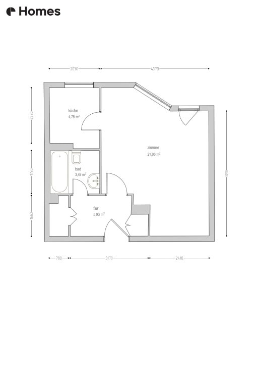 Miete 1 Zimmer Wohnung Berlin | Ganze Wohnung | Berlin | Gemütliches, möbliertes Apartment zur Zwischenmiete in Berlin | Hominext