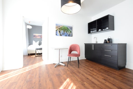 Miete 1 Zimmer Wohnung Bad Nauheim | Ganze Wohnung | Bad Nauheim | Studio Deluxe mit Balkon am Aliceplatz in Bad Nauheim | Hominext