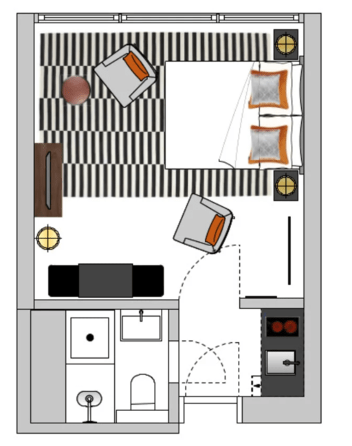 Miete 1 Zimmer Wohnung Köln | Ganze Wohnung | Köln | Zentral in Köln Braunsfeld – Oskar-Jäger-Straße – voll möbliert – exklusive Ausstattung! | Hominext