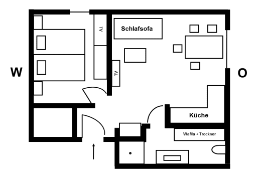 Rent 1 room apartment Bensheim | Entire place | Bensheim | Moderne Premium-Wohnung "Suite - Cappuccino", 38 m² | Hominext