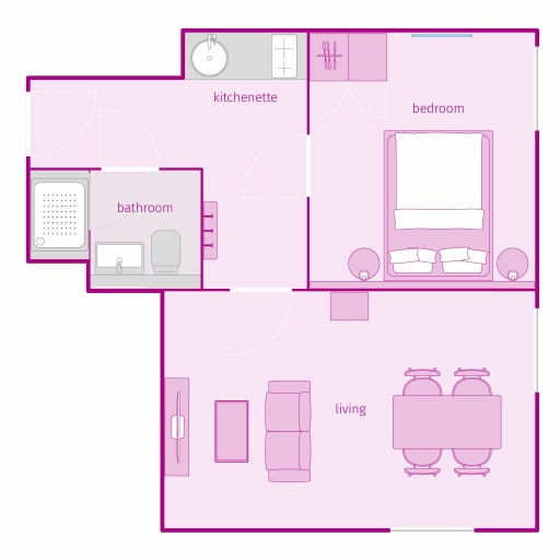 Rent 1 room apartment Frankfurt am Main | Entire place | Frankfurt am Main | Modernes Apartment in Frankfurt City Ost | Hominext