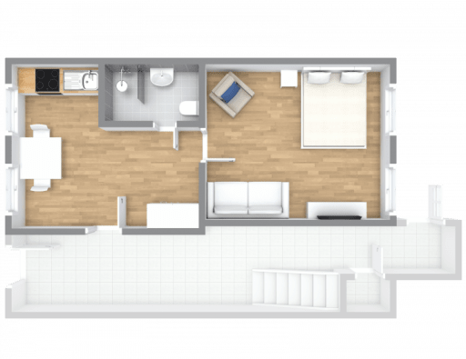 Miete 1 Zimmer Wohnung Köln | Ganze Wohnung | Köln | Schönes 1-Zimmer Apartment direkt an der Messe | Hominext