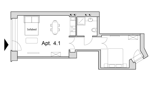 Miete 1 Zimmer Wohnung Berlin | Ganze Wohnung | Berlin | TTop Ferienwohnung, Businessapartment | Hominext