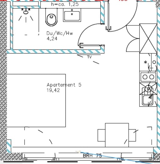 Miete 1 Zimmer Wohnung Kriftel | Ganze Wohnung | Kriftel | Modernes Apartment mit Busanbindung an den Flughafen | Hominext