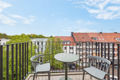 Miete 1 Zimmer Wohnung Hamburg | Ganze Wohnung | Hamburg | Suite mit Balkon | Hominext