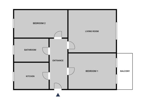 Rent 2 rooms apartment Berlin | Entire place | Berlin | Vollsanierte moderne 3 Zi. Wohnung in Neukölln mit einem großen schönen Park direkt bei der Wohnung. | Hominext