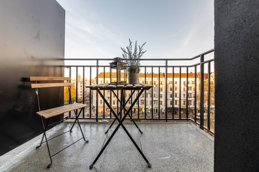 Miete 1 Zimmer Wohnung Berlin | Ganze Wohnung | Berlin | Stylisches Studio mit Balkon im brandneuen Gebäude in Friedrichshain | Hominext