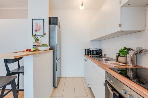 Miete 1 Zimmer Wohnung Berlin | Ganze Wohnung | Berlin | Kompakter Luxus in einem modernen 1-Zimmer-Apartment | Hominext