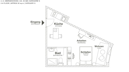 Rent 1 room apartment Frankfurt am Main | Entire place | Frankfurt am Main | Design Serviced Apartment in Frankfurt Airport | Hominext