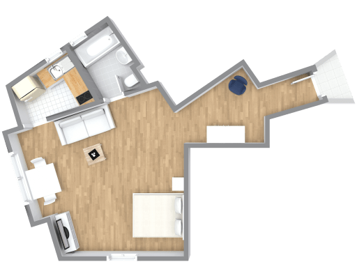 Miete 1 Zimmer Wohnung Köln | Ganze Wohnung | Köln | Belgisches Viertel - zentrales und schönes Aparment | Hominext