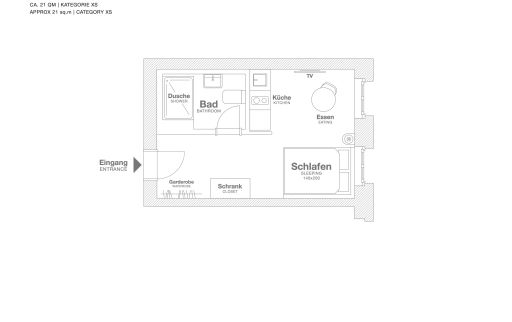 Rent 1 room apartment Berlin | Entire place | Berlin | Serviced Apartment in Berlin Mitte, Wedding | Hominext