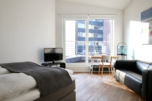 Miete 1 Zimmer Wohnung Köln | Ganze Wohnung | Köln | Schickes Penthouse-Apartment mit Balkon | Hominext