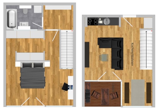 Miete 1 Zimmer Wohnung Hürth | Ganze Wohnung | Hürth | Extravagantes Appartement | Hominext