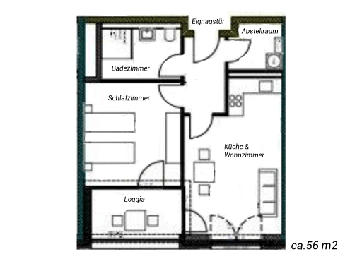 Rent 1 room apartment Ibbenbüren | Entire place | Ibbenbüren | Modernes & exklusives Appartement | Hominext