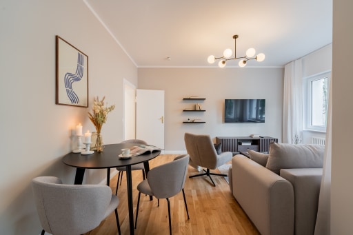 Miete 1 Zimmer Wohnung Berlin | Ganze Wohnung | Berlin | Brandneue und komplett möblierte 2-Zimmer-Wohnung mit Balkon in Lankwitz | Hominext